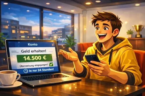 Schritt 3: Auf Wunsch Sofortüberweisung am selben Tag - Bezahlung bei MKAA